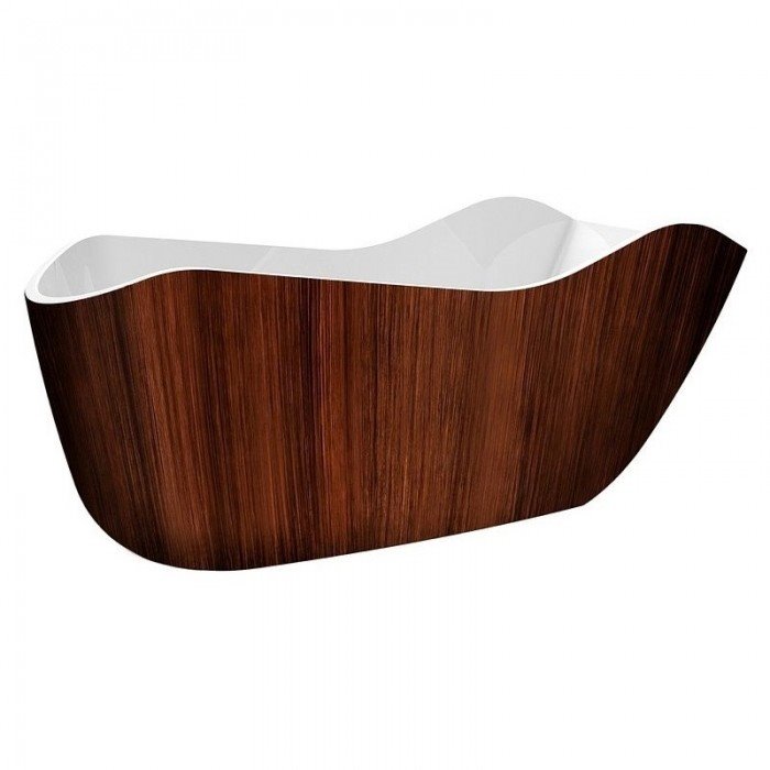 Фото 27 - Акриловая ванна Lagard Teona Brown Wood 173x80.