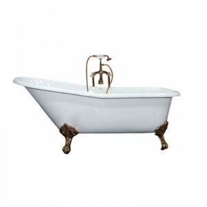 Фото 5 - Чугунная ванна Elegansa Schale бронзовые ножки.